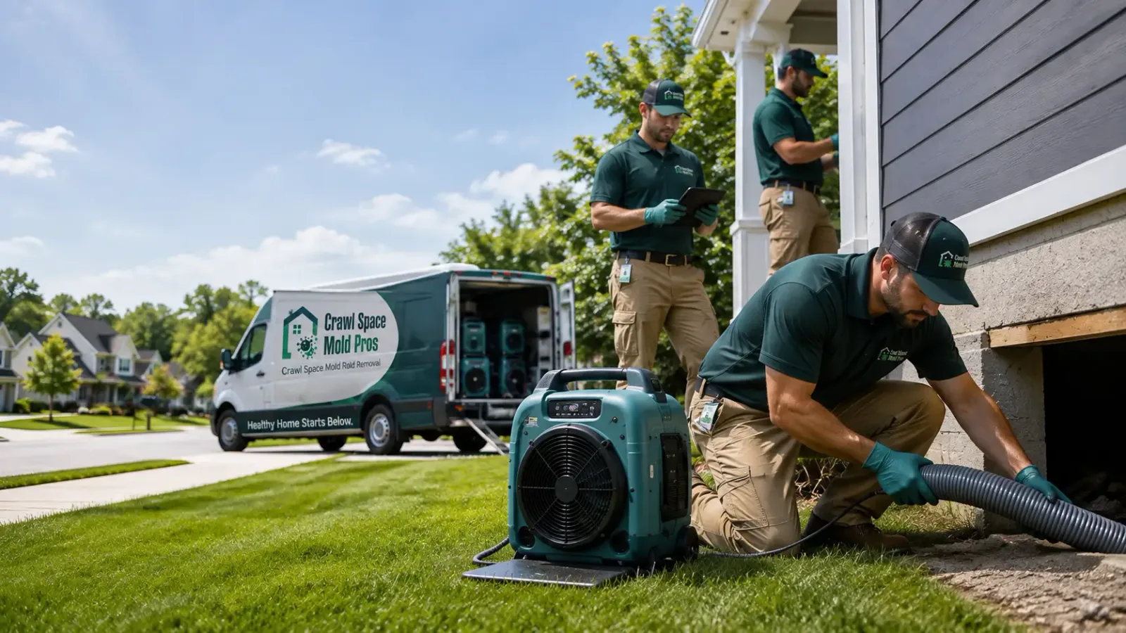 Crawl Space Mold Removal in Pleasant Valley, IA